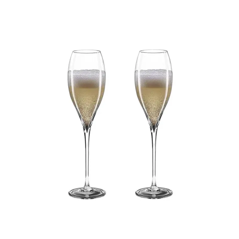 Jogo de taças de espumante em cristal Strauss Oficial 190ml 2 peças - Strauss
