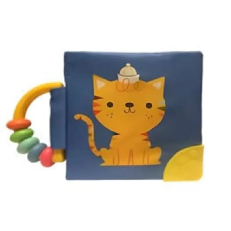 Meu Livro Macio Com Chocalho E Mordedor - Gato
