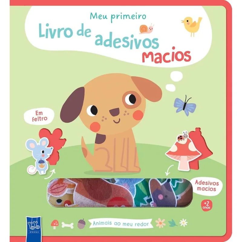 Meu Primeiro Livro De Adesivos Macios - Animais Ao Meu Redor