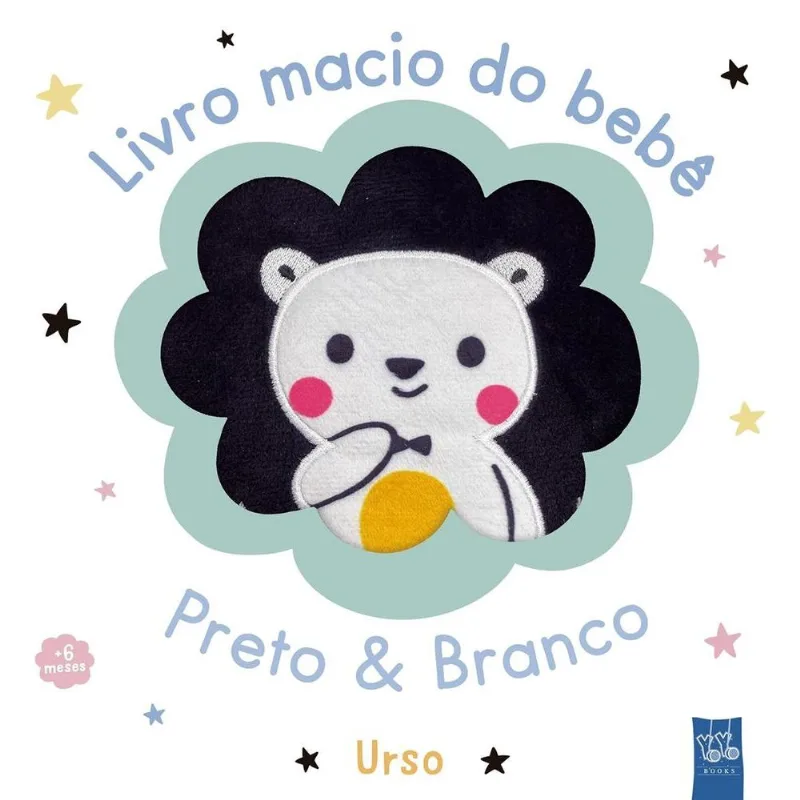 Livro Macio Do Bebê - Preto & Branco - Urso