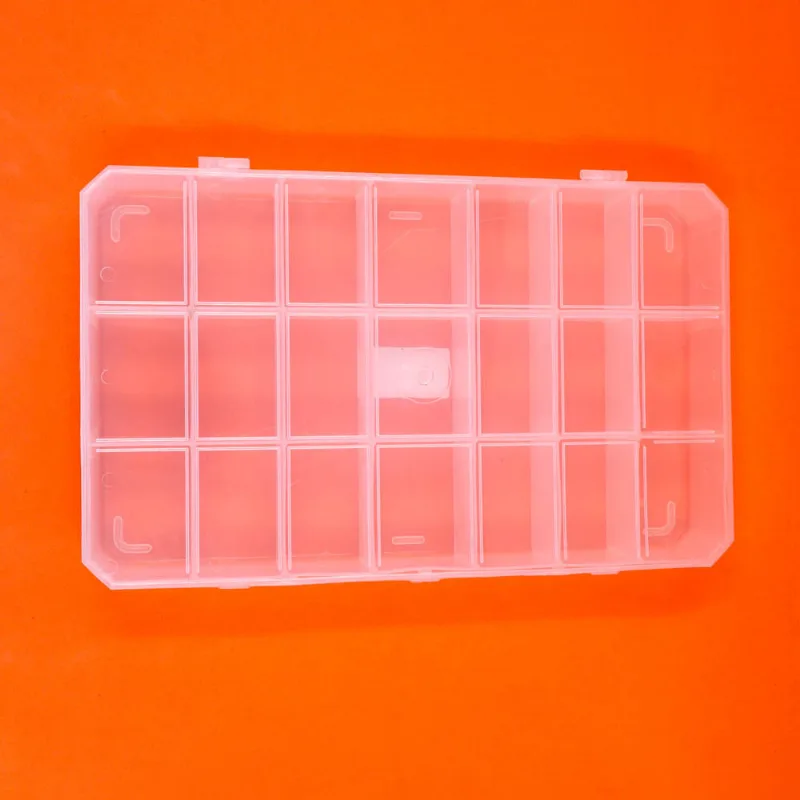 Caixa Organizadora 18X30cm Com 21 Divisorias Unidade Cristal Transparente