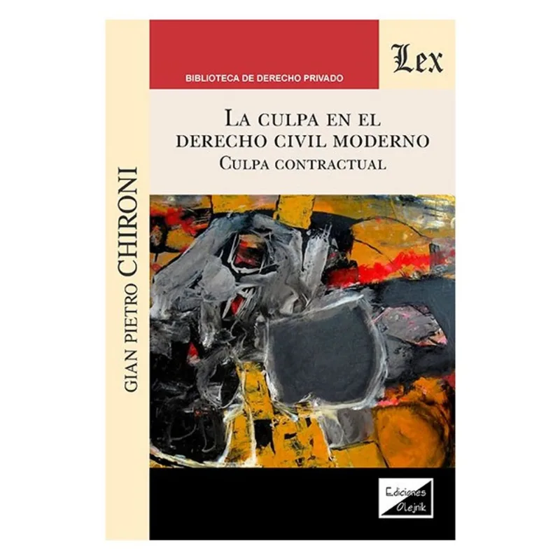 CULPA EN EL DERECHO CIVIL MODERNO
