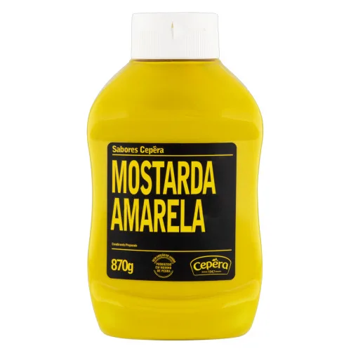 MOSTARDA AMARELA SABORES CEPÊRA SQUEEZE 870G - SABORES CEPÊRA
