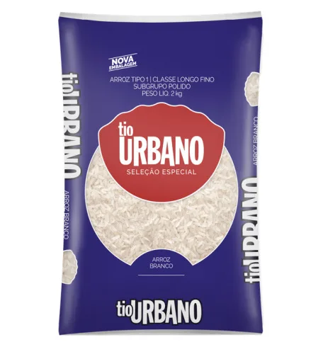 ARROZ TIO URBANO BENEFICIADO BRANCO LONGO FINO TIPO 1 2KG - URBANO