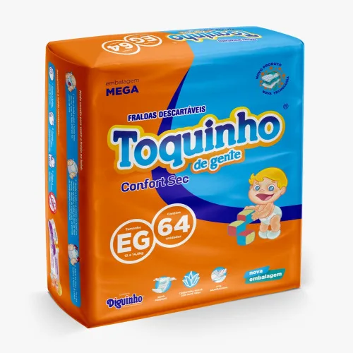 FRALDA TOQUINHO DE GENTE PREMIUM TAMANHO XG - TOQUINHO
