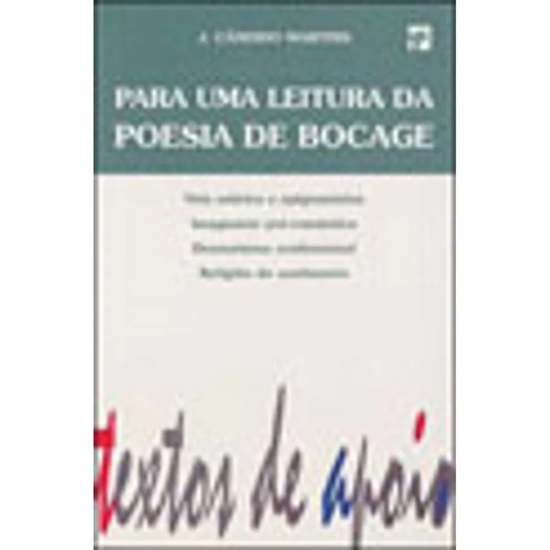 PARA UMA LEITURA DA POESIA DE BOCAGE