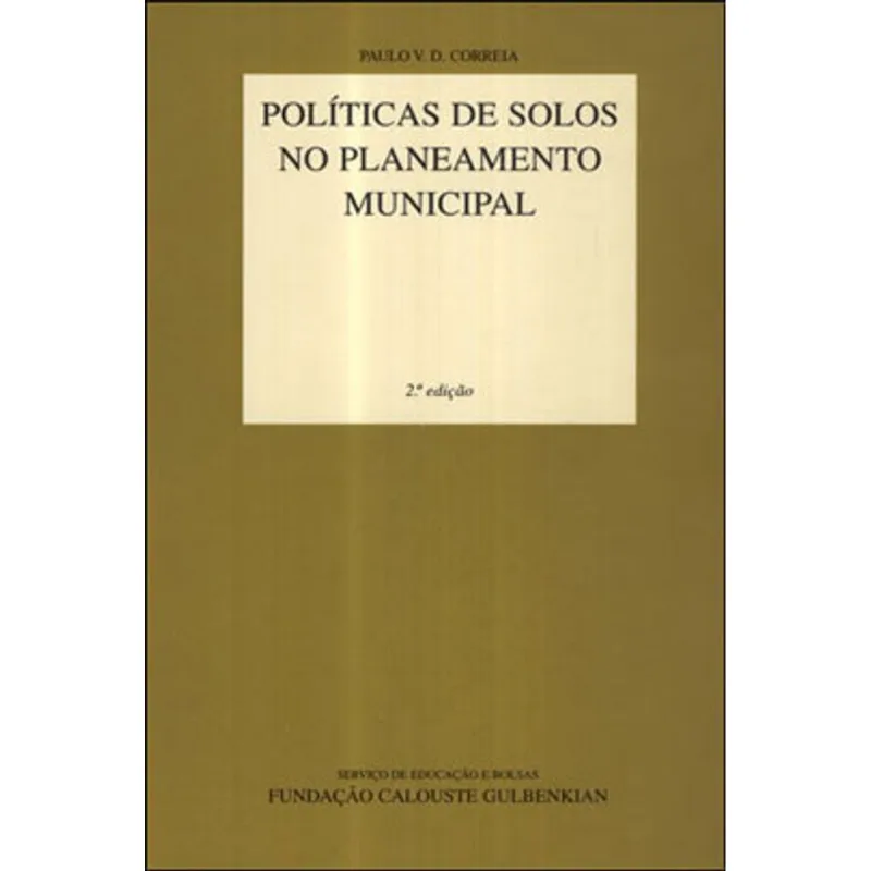 POLITICAS DE SOLOS NO PLANEAMENTO MUNICIPAL
