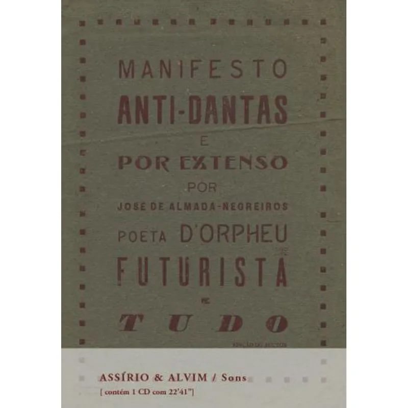 MANIFESTO ANTI-DANTAS E POR EXTENSO
