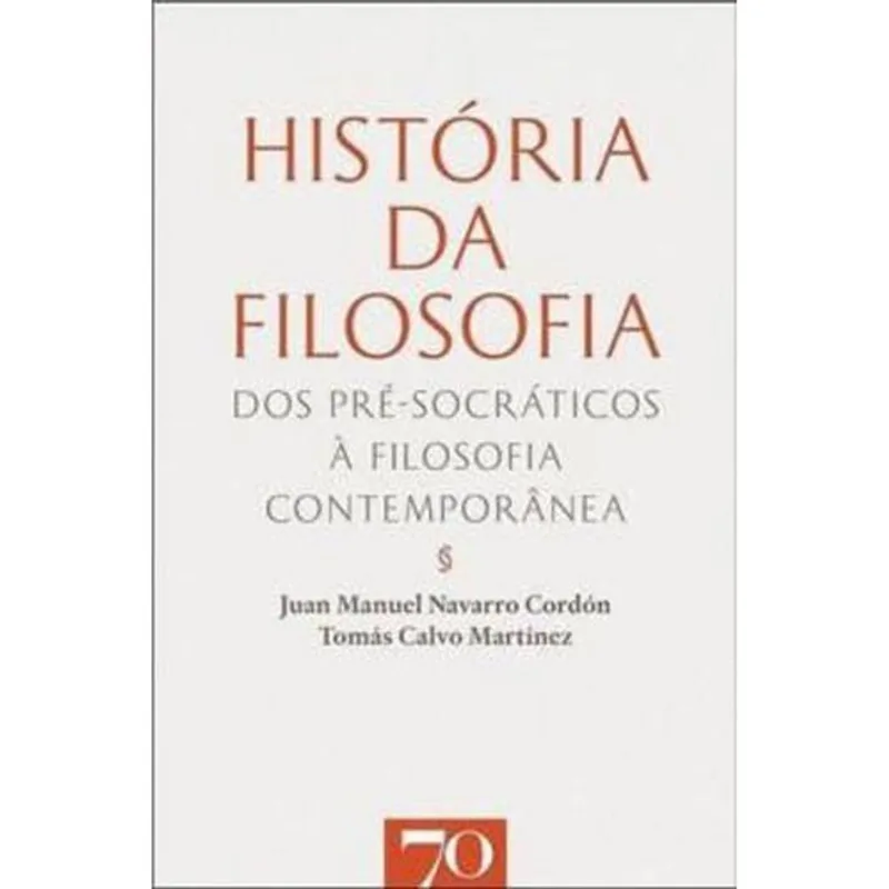 LIVRO HISTÓRIA DA FILOSOFIA (MP) - EDIÇÕES 70