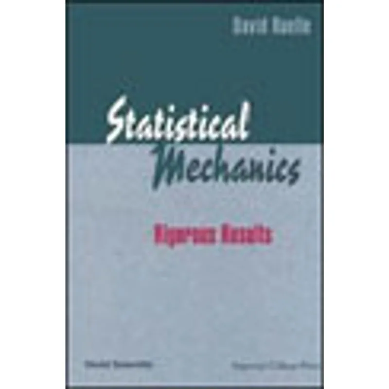 STATISTICAL MECHANICS - RIGOROUS RESULTS