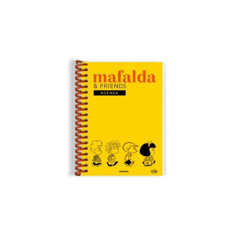AGENDA PERPETUA MAFALDA & FRIENDS AMARILLA ANILLADA