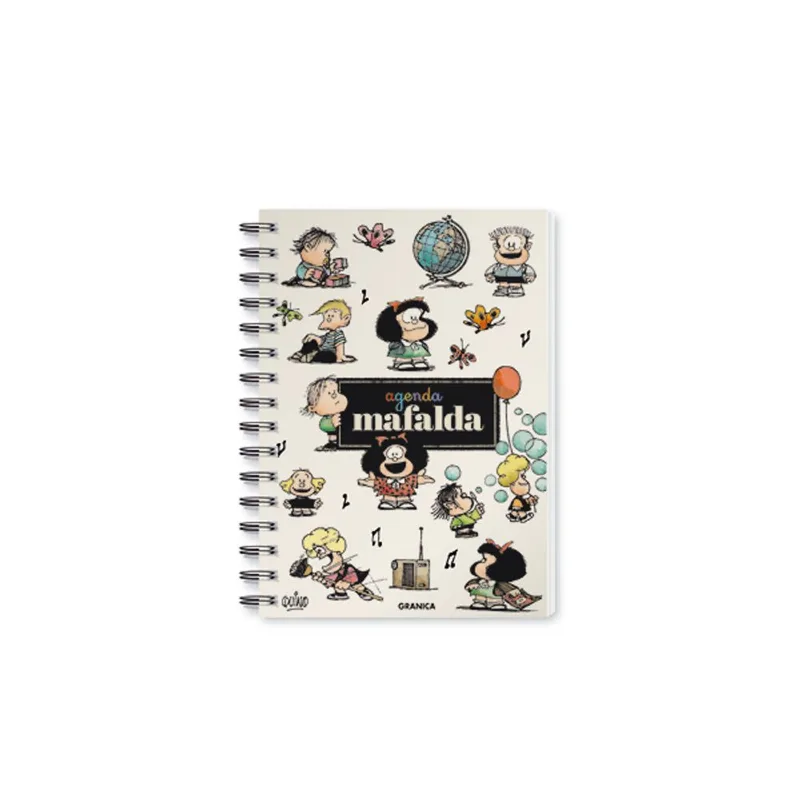 2025 MAFALDA PERSONAJES AGENDA PERPETUA - BLANCA - 11 X 15