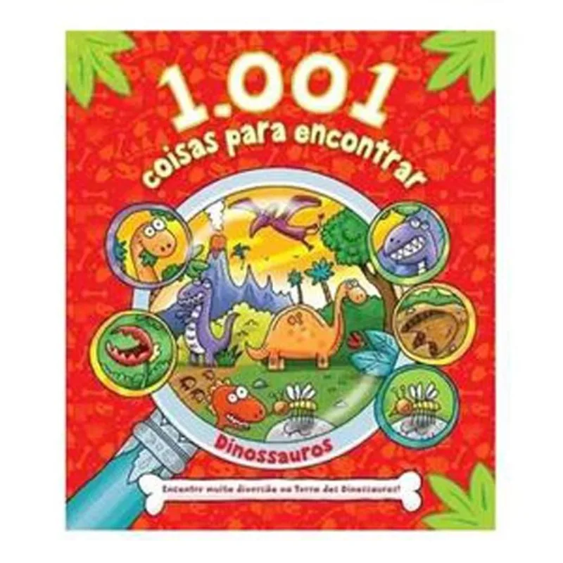 Livro 1001 Coisas Para Encontrar Dinossauros Vermelho Girasso L Brasil (MP)