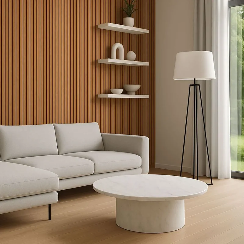Kit 40 Unidades - Revestimento Ripado Placa Mdf Painel Decorativo 45 X 11 Cm