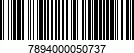 Código de barras 7894000050737